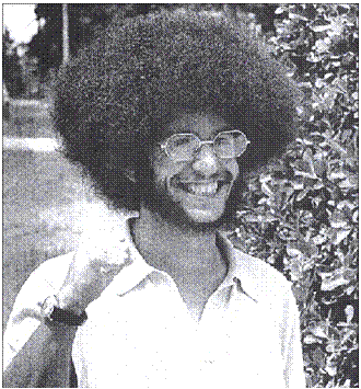 Text Box:    Figure 4 Jimmie Samuel's photo from the 1970-1971 Cauldron