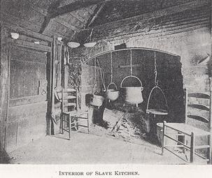 Interior of slave kitchen