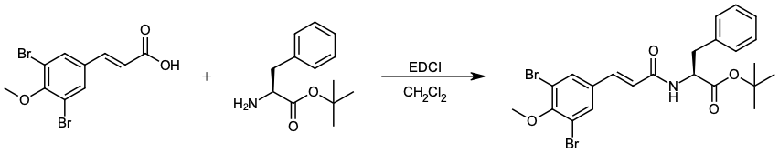 Scheme 2. Example BOMM biofilm inhibitor amide coupling.